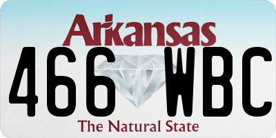 AR license plate 466WBC