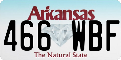 AR license plate 466WBF