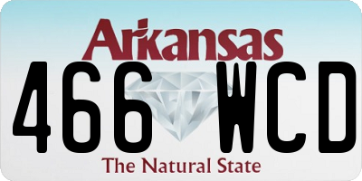 AR license plate 466WCD