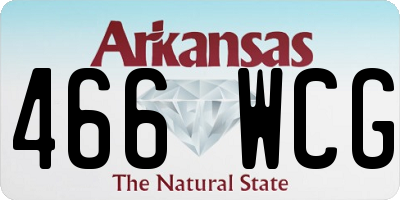 AR license plate 466WCG