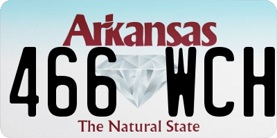 AR license plate 466WCH