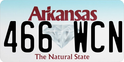 AR license plate 466WCN
