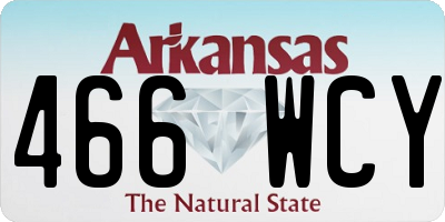 AR license plate 466WCY
