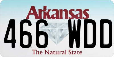 AR license plate 466WDD