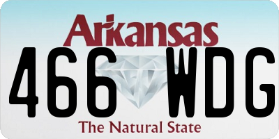 AR license plate 466WDG