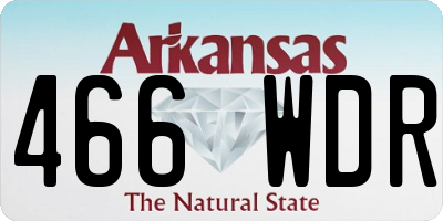 AR license plate 466WDR