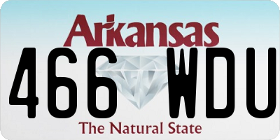 AR license plate 466WDU