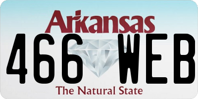 AR license plate 466WEB