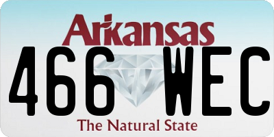 AR license plate 466WEC