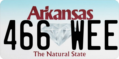 AR license plate 466WEE