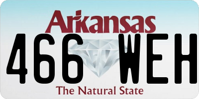 AR license plate 466WEH