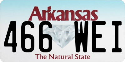 AR license plate 466WEI