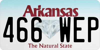 AR license plate 466WEP