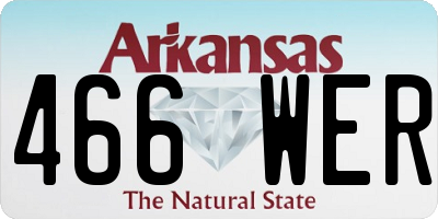 AR license plate 466WER