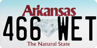 AR license plate 466WET