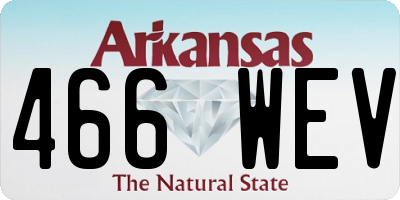 AR license plate 466WEV