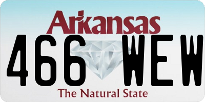 AR license plate 466WEW