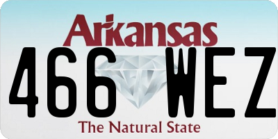 AR license plate 466WEZ