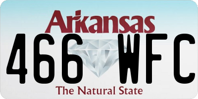 AR license plate 466WFC