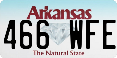 AR license plate 466WFE