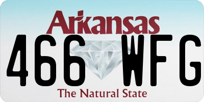 AR license plate 466WFG