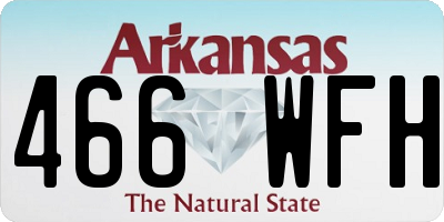 AR license plate 466WFH