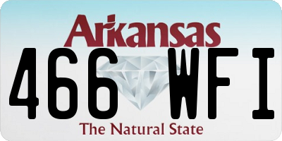 AR license plate 466WFI
