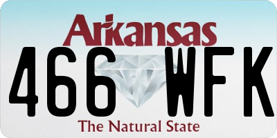 AR license plate 466WFK