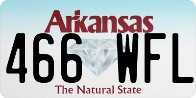 AR license plate 466WFL