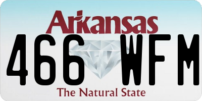 AR license plate 466WFM