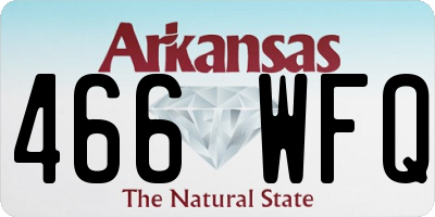 AR license plate 466WFQ