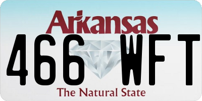 AR license plate 466WFT