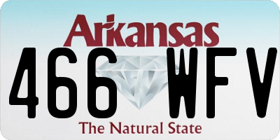 AR license plate 466WFV