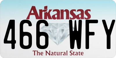AR license plate 466WFY
