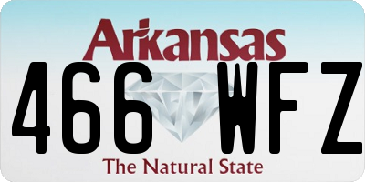 AR license plate 466WFZ