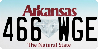 AR license plate 466WGE