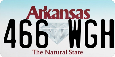 AR license plate 466WGH