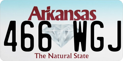 AR license plate 466WGJ
