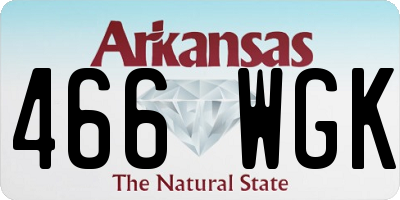 AR license plate 466WGK