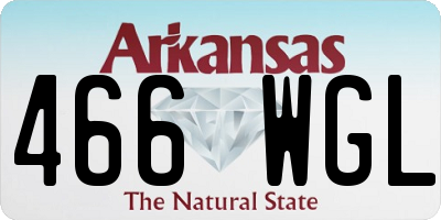 AR license plate 466WGL