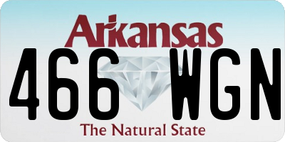 AR license plate 466WGN