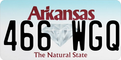 AR license plate 466WGQ