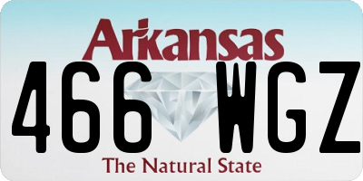 AR license plate 466WGZ