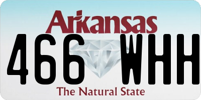 AR license plate 466WHH