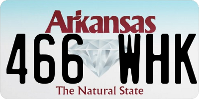 AR license plate 466WHK