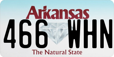 AR license plate 466WHN