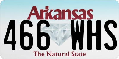 AR license plate 466WHS
