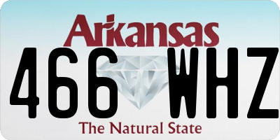 AR license plate 466WHZ