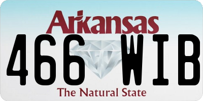 AR license plate 466WIB