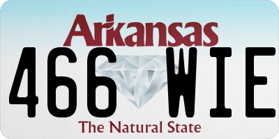 AR license plate 466WIE